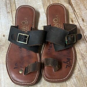 Kino Key West Dark Brown Sandals 8 unisex